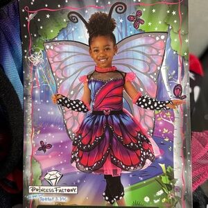 Kid's Teetot & Co Pink & Purple Monarch Butterfly Costume - Multiple Sizes!